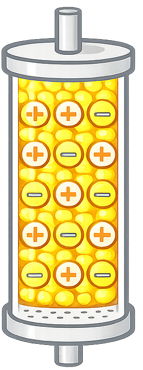 強酸性樹脂カラム